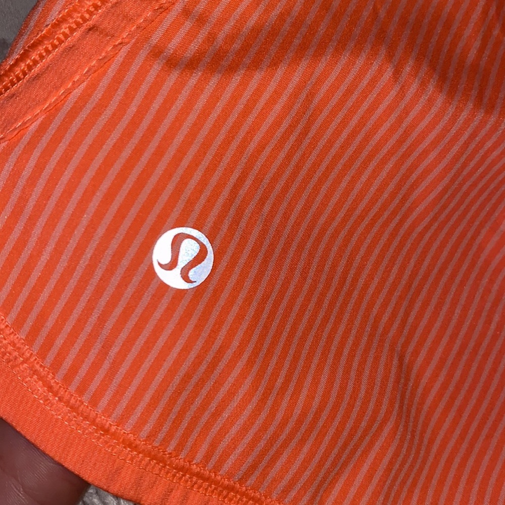 LULULEMON BRIGHT CORAL AND PINK SHORTS